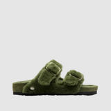 Birkenstock 1774 Arizona Shearling Green