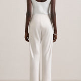 Myrna Bias Pant in Oyster