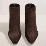 A Emery Dillon Boot in Walnut Suede