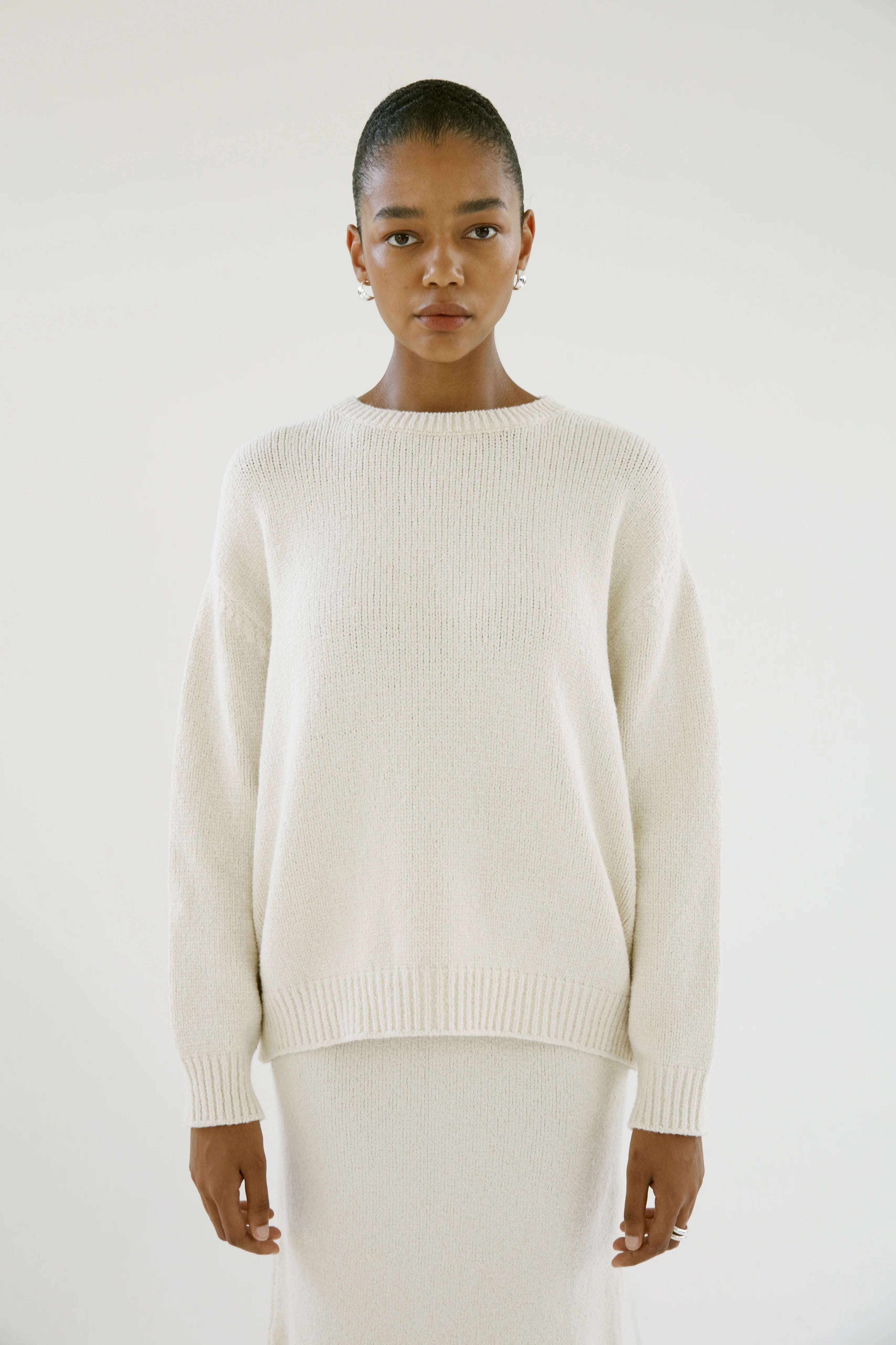Almada Label Flor Crewneck Sweater - Shell
