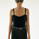 Almada Label Liv Strap Top in Black