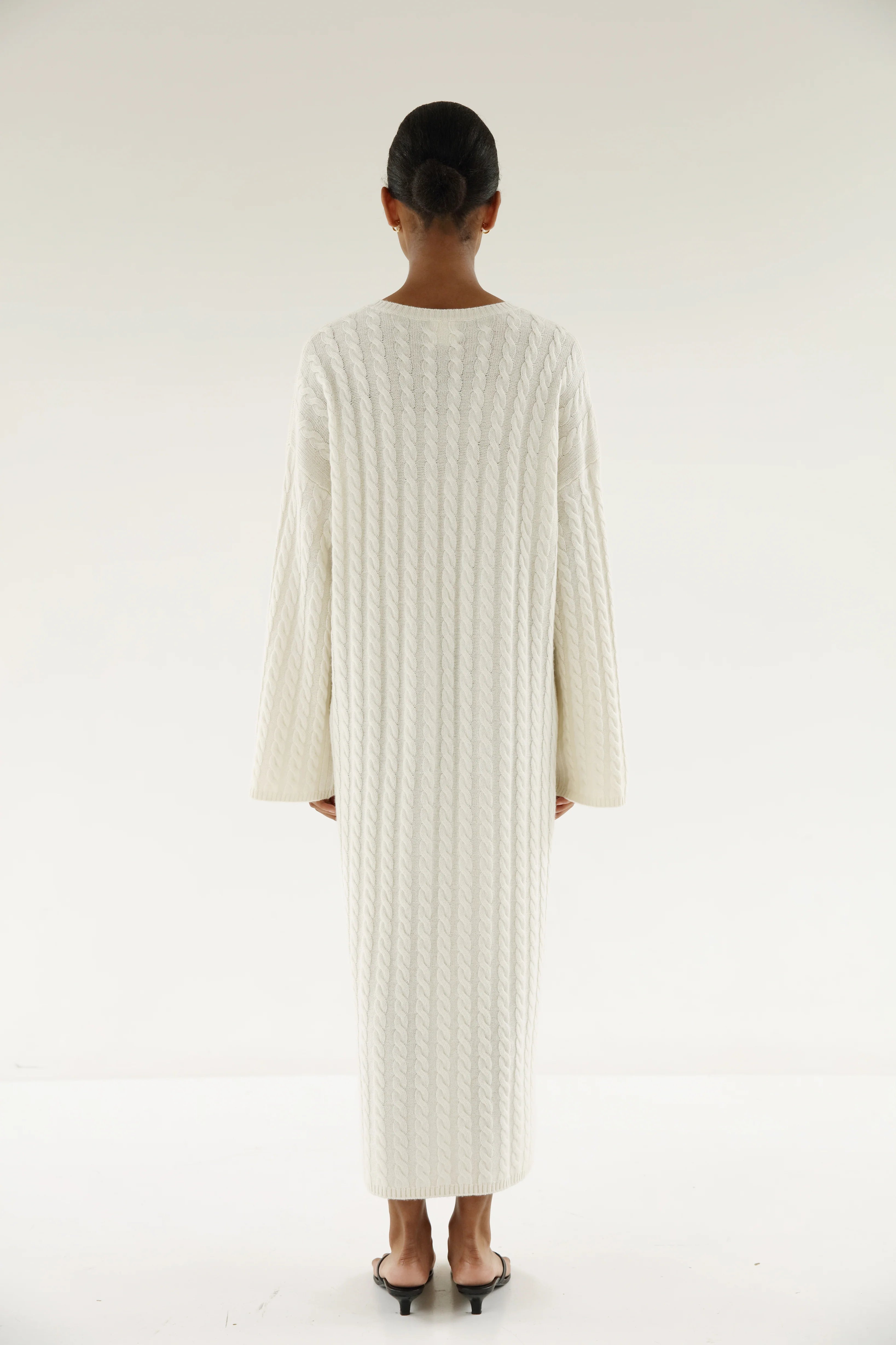 Almada Label Noma Cable Knit Dress - Cream