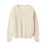 Almada Label Zaya V-Neck Sweater in Buttercream