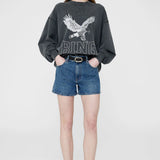 AB Alto Sweat Retro Eagle - Washed Black