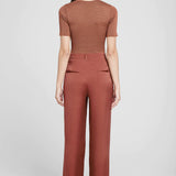 AB Carrie Pant - Terracotta Silk