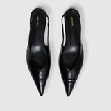 Anine Bing Elena Slingback Flats in Black