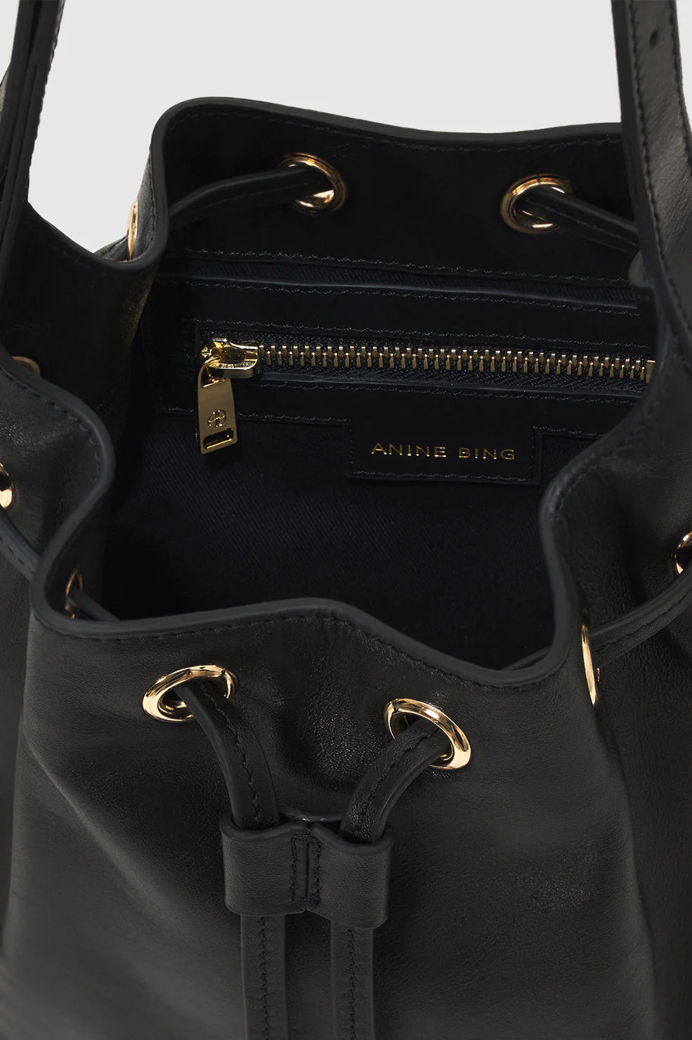 Anine Bing Mini Alana Bucket Bag - Black