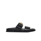 Anine Bing Parker Slides Monogram in High Shine Black