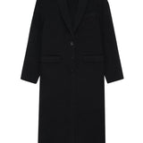 Anine Bing Quinn Coat in Black Cashmere Blend