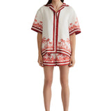 Antipodean Blythe Drop Shoulder Shirt in Coconut