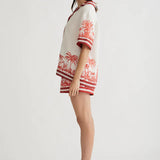 Antipodean Blythe Drop Shoulder Shirt in Coconut