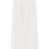 Matteau Broderie Midi Skirt in White