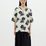 Bassike Pineapple Print Shirt - White/Black