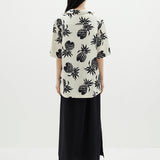 Bassike Pineapple Print Shirt - White/Black