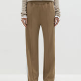 Bassike Twill Stripe Detail Pant in Tan and White