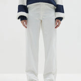 Bassike Waistband Detail Vacation Pant - Natural