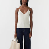 Bassike Wool Cashmere Knit Cami - Natural