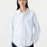 Oversized Universal Shirt | White and Pale Blue