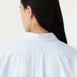 Oversized Universal Shirt | White and Pale Blue