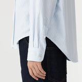 Oversized Universal Shirt | White and Pale Blue