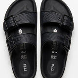 Birkenstock 1774 Arizona Black Rafia