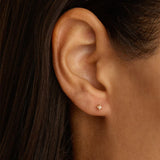 By Charlotte Moonlight Pearl Stud Earrings in 18K Gold Vermeil