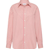 Matteau Classic Stripe Shirt in Rose Stripe
