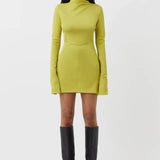Camilla and Marc Olea Long Sleeve Dress - Chartreuse