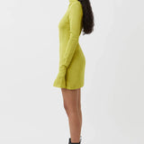 Camilla and Marc Olea Long Sleeve Dress - Chartreuse
