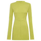 Camilla and Marc Olea Long Sleeve Dress - Chartreuse
