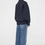 Anine Bing Bradie Sweatshirt Bing in Navy