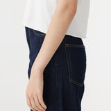 Bassike Raw Edge Baby T-Shirt in White