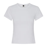 Bassike Raw Edge Baby T-Shirt in White
