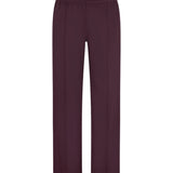 Bassike Wide Leg Athletic Tape Pant in Dark Plum