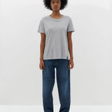 Bassike Classic T-Shirt in Grey Marle