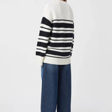 Camilla and Marc Atticus Sweater in White and Navy