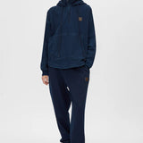 Camilla and Marc Gravitas Zip Up Denim Yarn Hoodie in Ink
