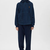 Camilla and Marc Gravitas Zip Up Denim Yarn Hoodie in Ink