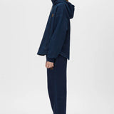Camilla and Marc Gravitas Zip Up Denim Yarn Hoodie in Ink