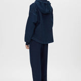 Camilla and Marc Gravitas Zip Up Denim Yarn Hoodie in Ink