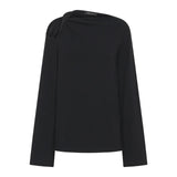 Camilla and Marc Junie Long Sleeve Lounge Top in Black