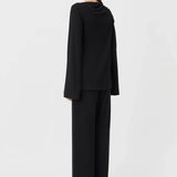 Camilla and Marc Junie Long Sleeve Lounge Top in Black