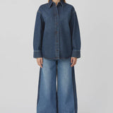 Camilla and Marc Kalen Denim Shirt in Almost Indigo