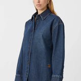 Camilla and Marc Kalen Denim Shirt in Almost Indigo