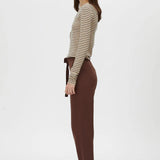 Camilla and Marc Lyndon Knit Pant in Chocolate