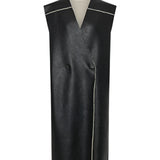 Camilla and Marc Oswald Reverse Shearling Long Vest in Black
