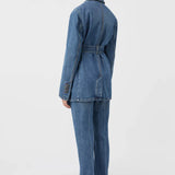 Camilla and Marc Ryland Denim Blazer in Classic Blue