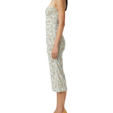 Camilla and Marc Majorelle Floral Print Midi Dress in Green Floral Print