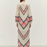 Devotion Beloved Dress in Navy and Red