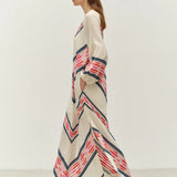 Devotion Beloved Dress in Navy and Red